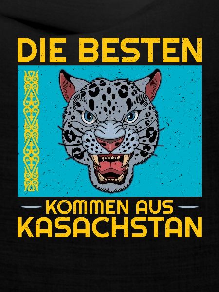 Kasachstan Herkunft Flagge Schneeleopard