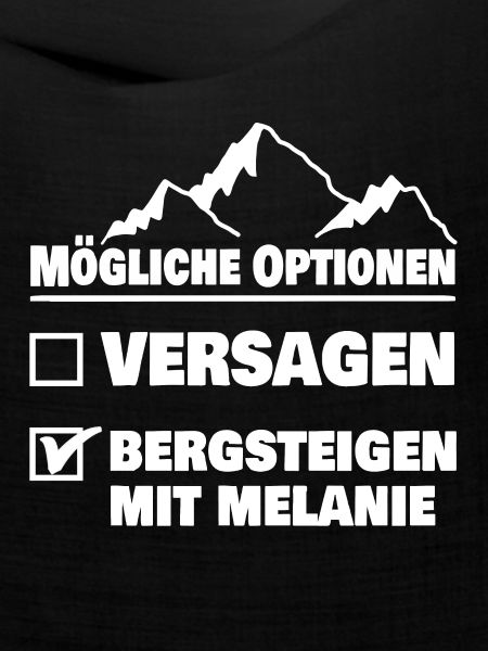 Bergsteigen mit melanie