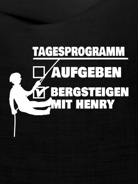 Berg mit henry oder aufgeben