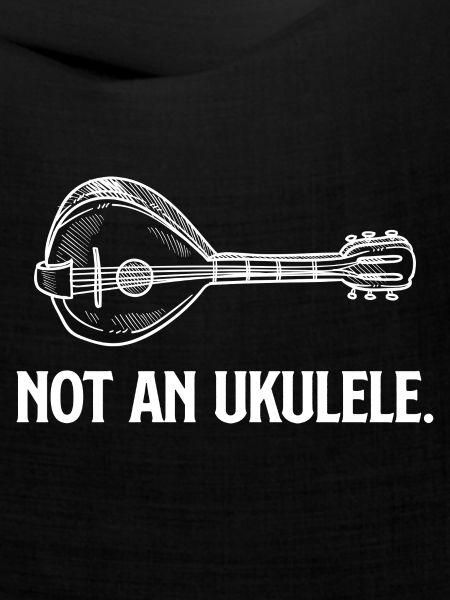 Kein Ukulele lustige Mandoline-Spieler