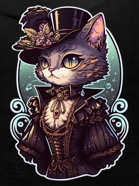 Viktorianische Steampunk Katze