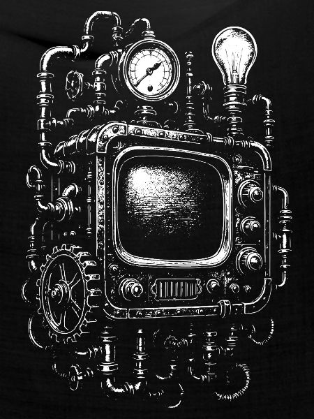 Steampunk-Fernseh-Engine
