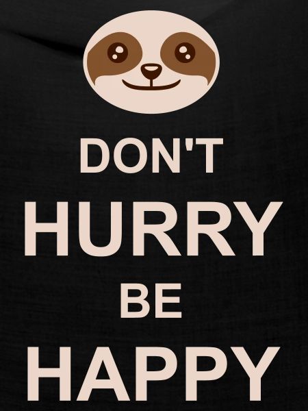 dont hurry be happy