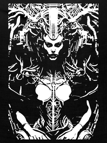 Sci-Fi-Cyborg-Frau
