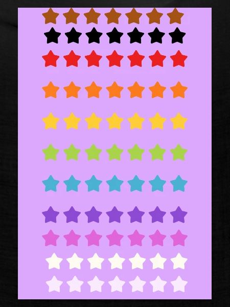Pride Rainbow Stars