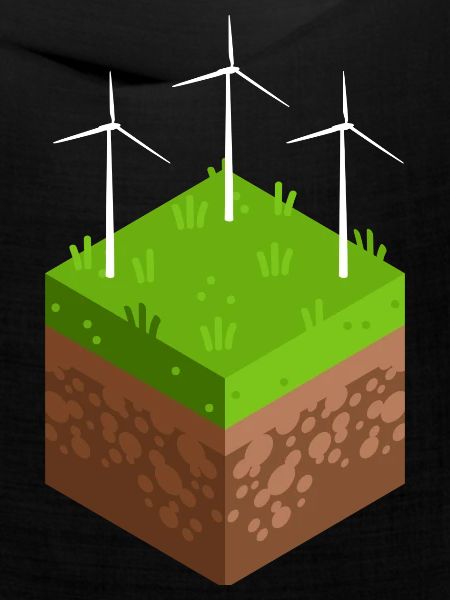 Energiewende mit Windrad