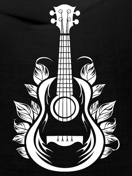 Ukulele Cartoon-Stil