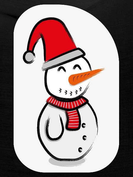 Schneemann mit hintergrund