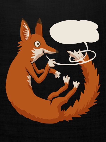 Fuchs Sprechblase