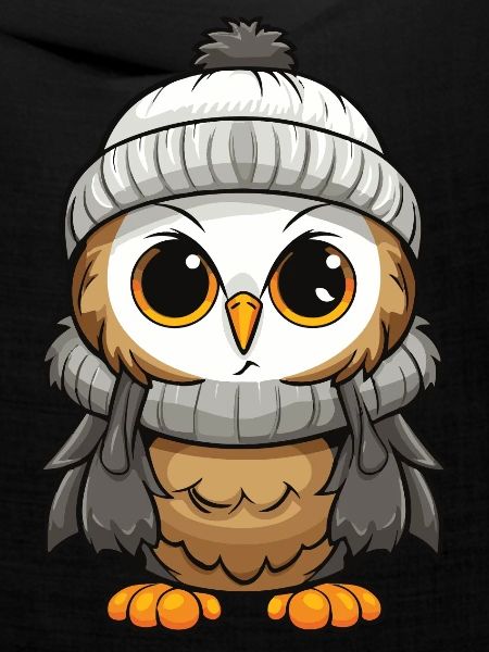 Eule Comic Winter Cozy