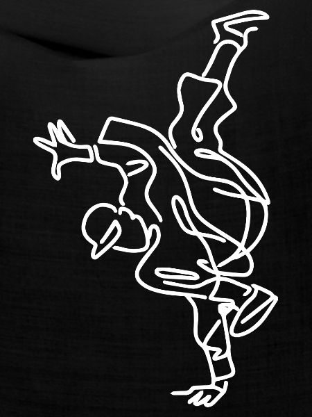 Breakdancing Skizze