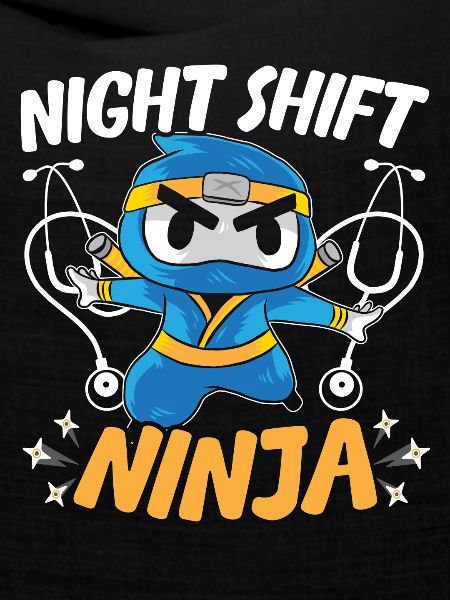 Nachtschicht-Angestellter Arzt Nachtschicht Ninja