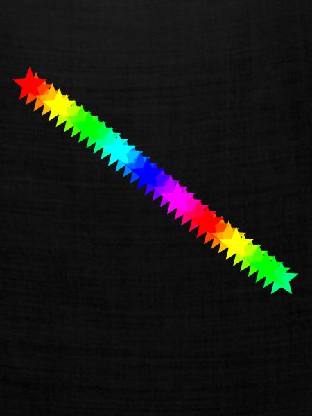 Sterne bunt Regenbogen Geschenkidee