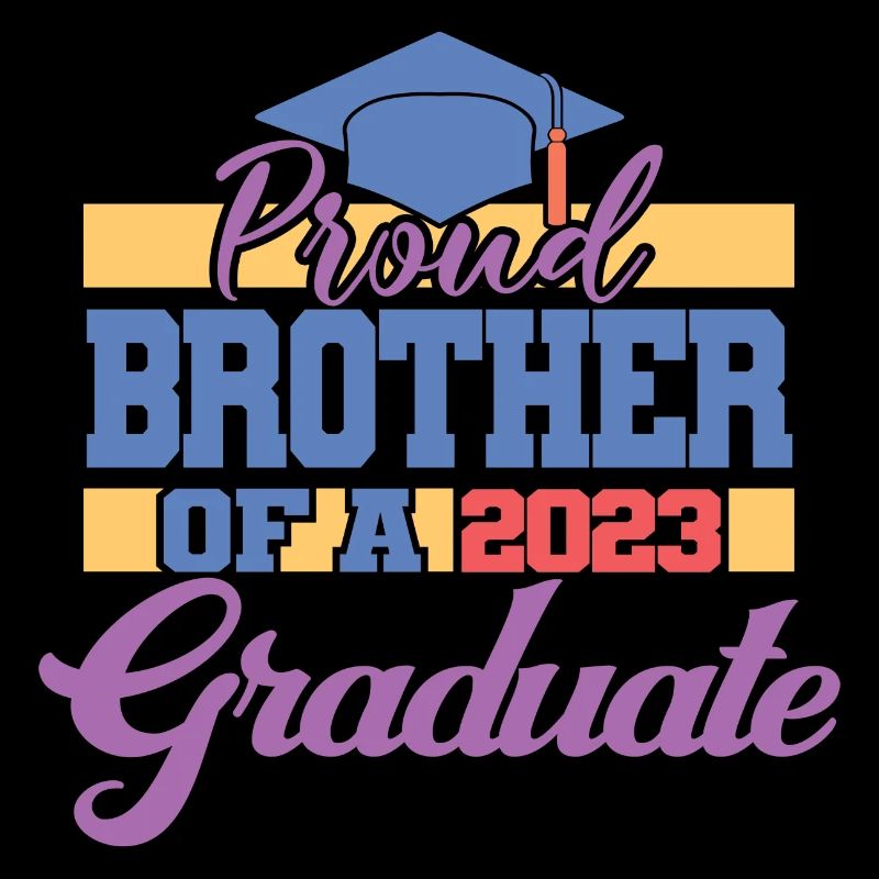 Stolzer Bruder eines Abschlussgeschenks 2023