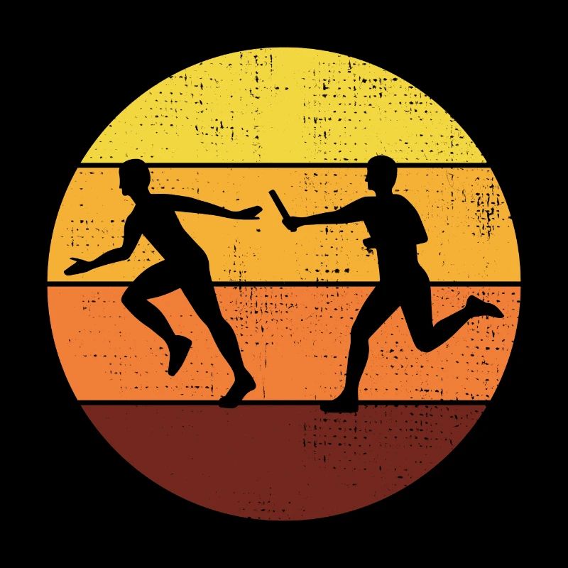 Course de relais athlète athlétisme course à pied