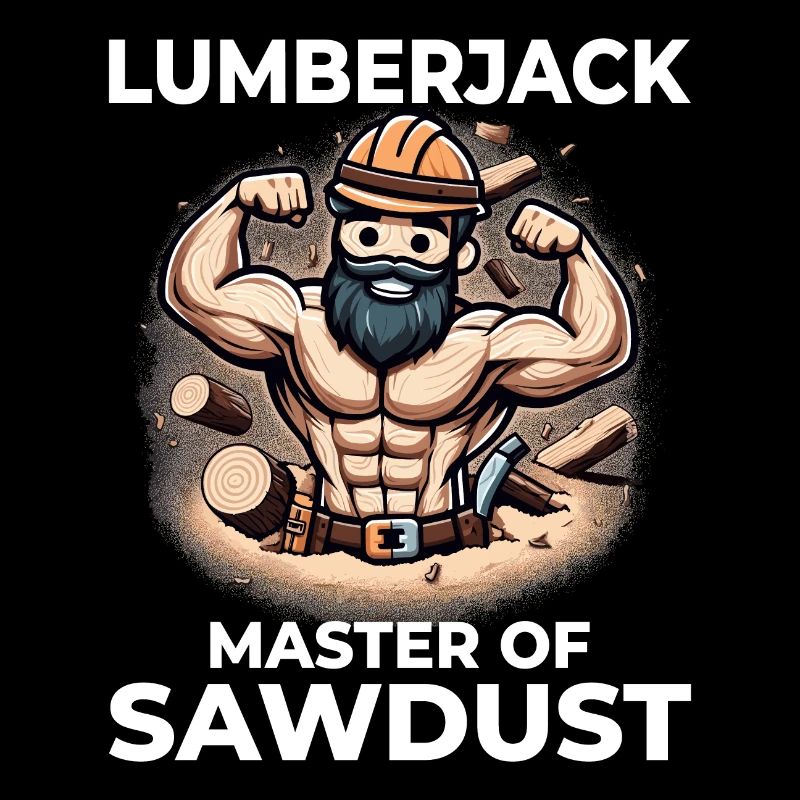 Bûcheron Menuisier Bûcheron Charpentier Sciure de bois