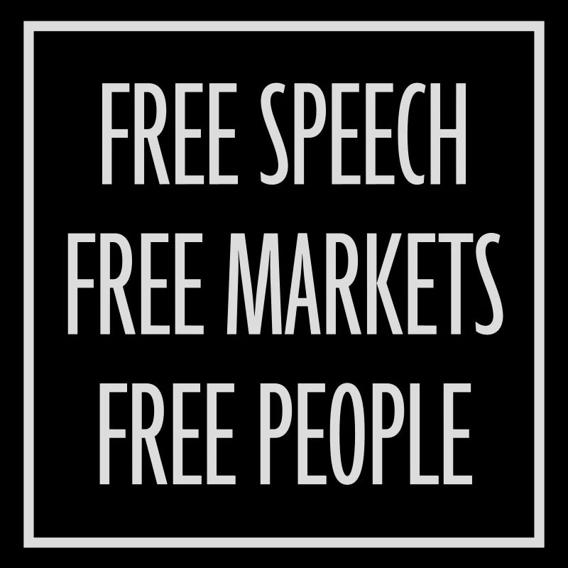 Marché de la liberté d’expression Peuple Libertarian Freedom Logo