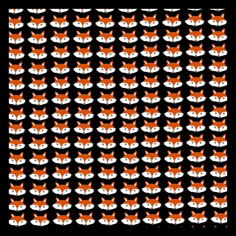 Fuchs Kopf Muster, kindermuster