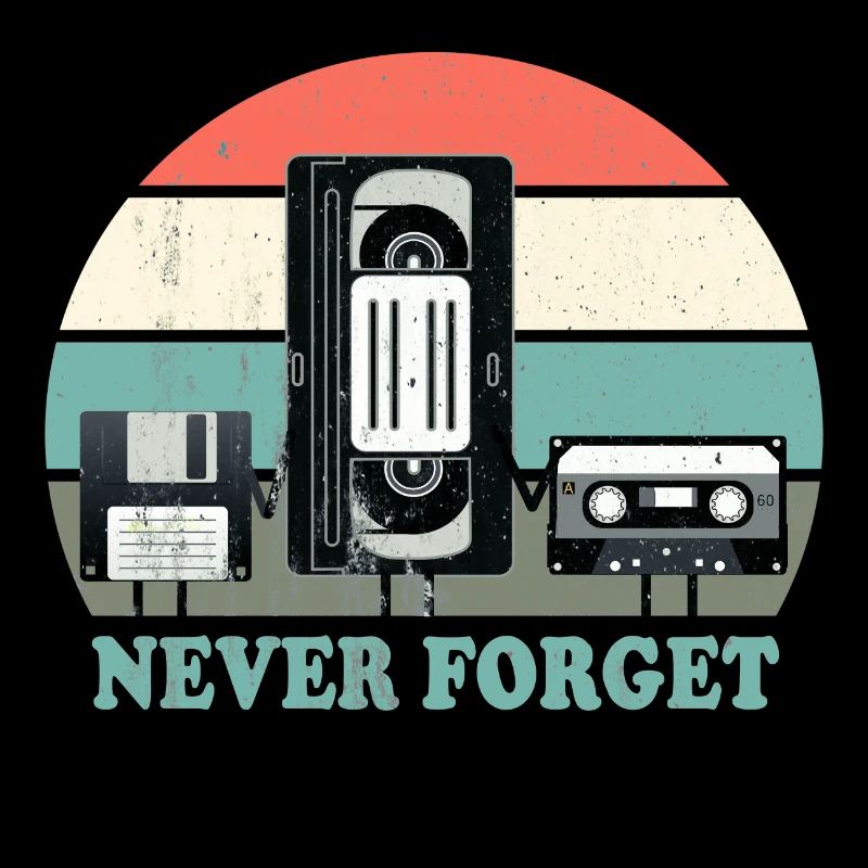 Never Forget-VHS, Cassette, Disquette Disc-Old School