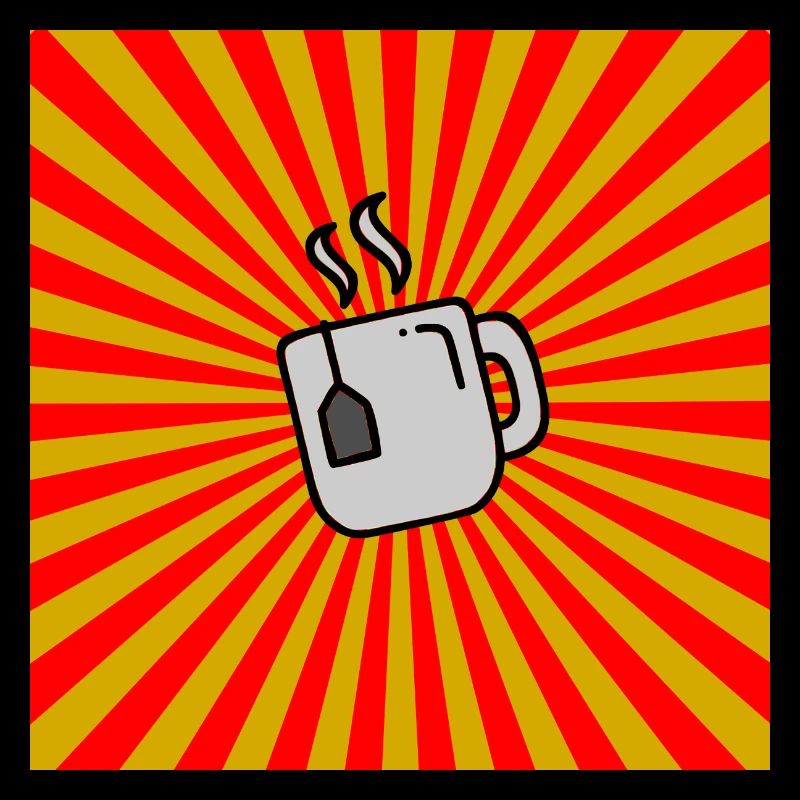 Sunburst Tea rouge jaune-Sunrise Teacup