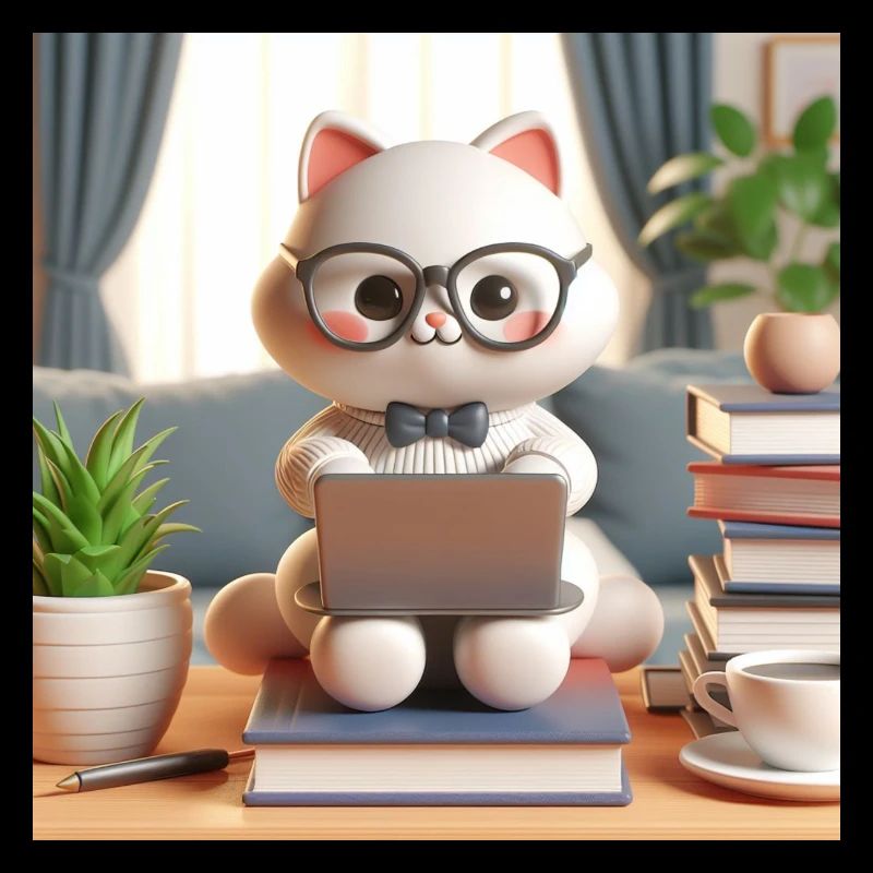 3D-Computer-Katze