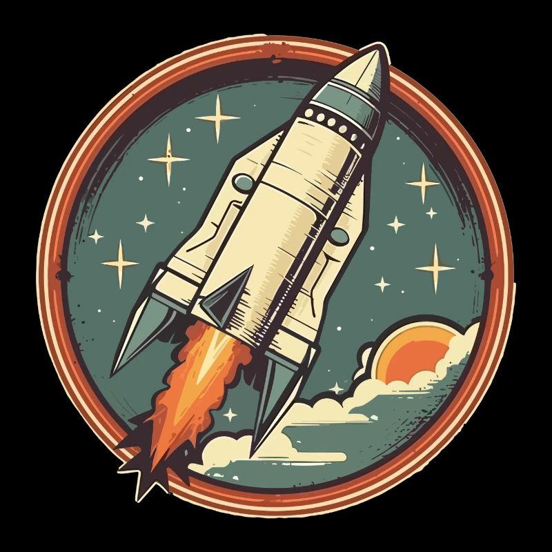 Fusée Rétro - Fusée Spatiale