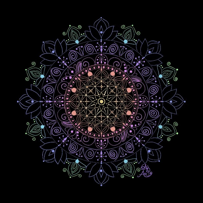Glowing Mandala Pattern