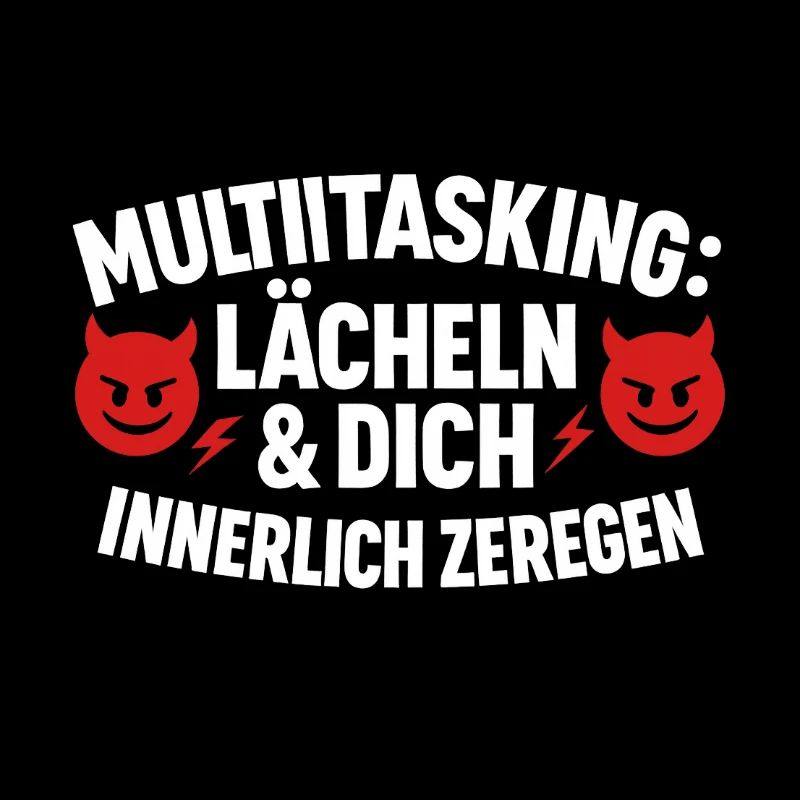 Multitasking Lächeln Innerlich Zerlegen