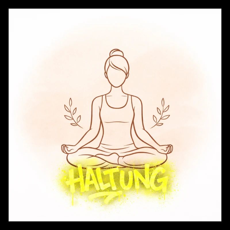 Illustration de la méditation de posture