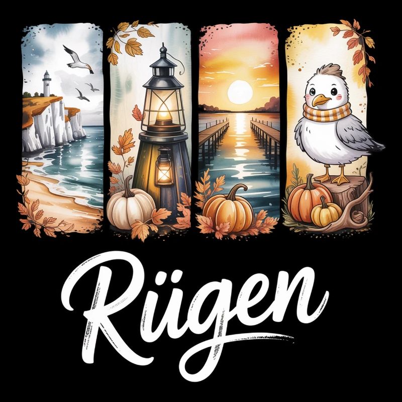 Rügen Ostsee Leuchtturm Möwe