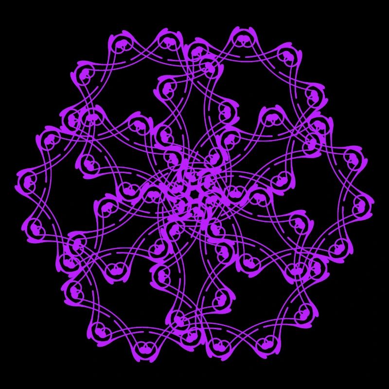 Random patterns circled