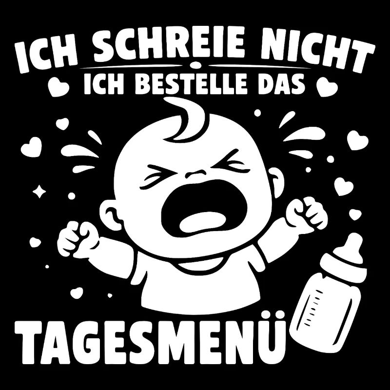 Je ne crie pas, je commande le menu du jour