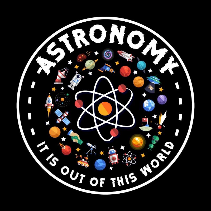 Stars outer space moon rocket