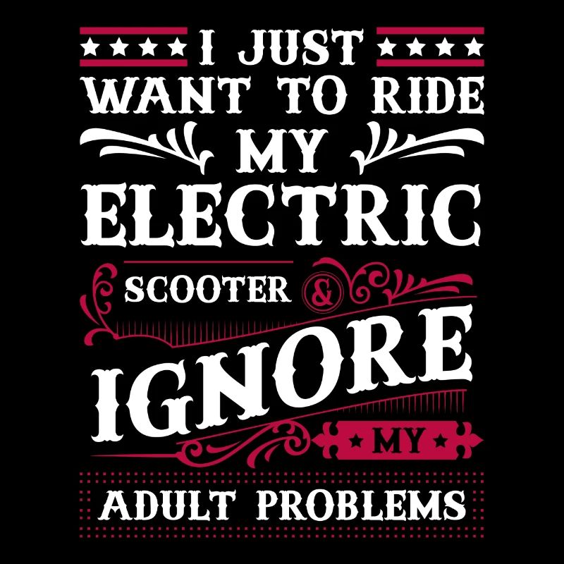 Rollerfahrer Elektrisch E-Roller Ladestation