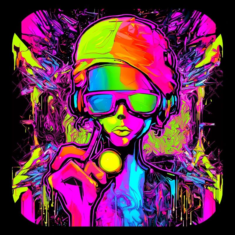Neon Colors Colorful Creative Style Glow
