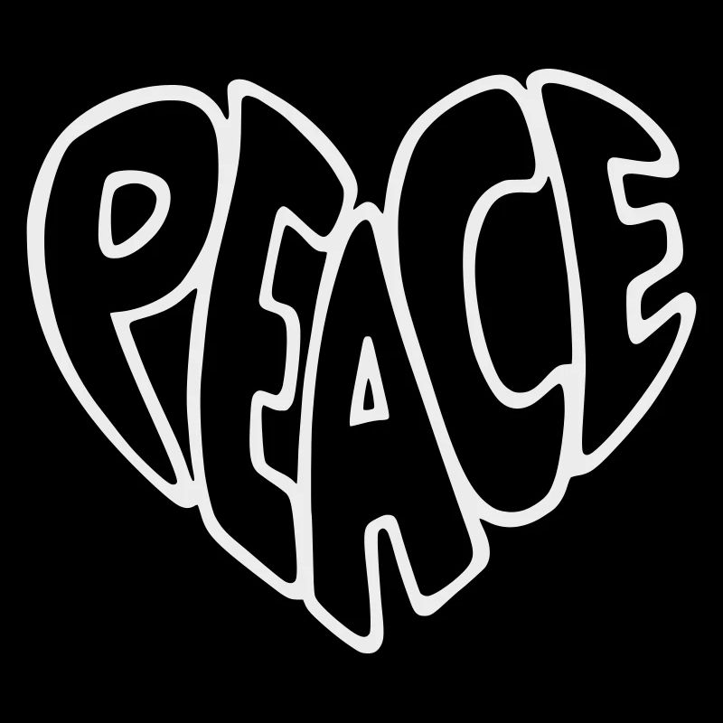 Peace Bubble Font Graphic