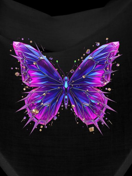 3D Crystal Butterfly – Chrome Effect