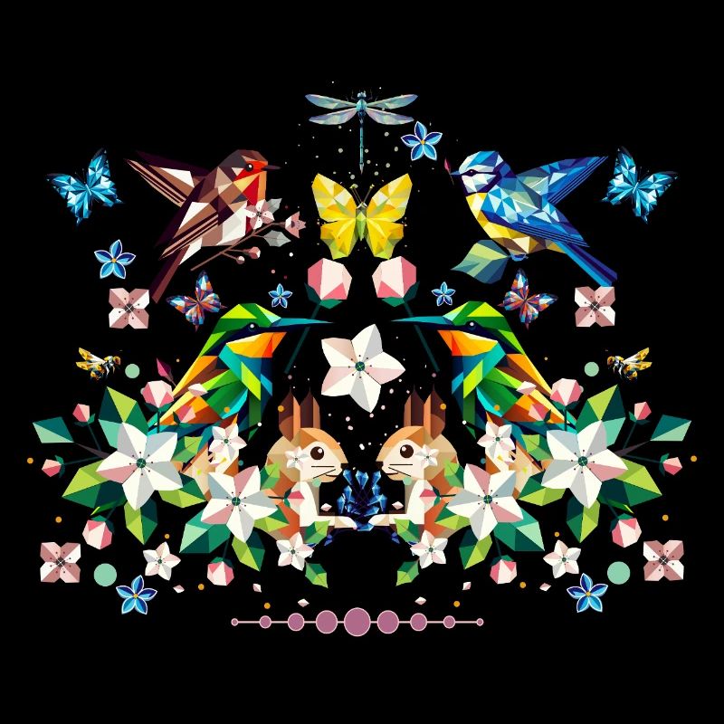 Spring magic as a colourful spring motif
