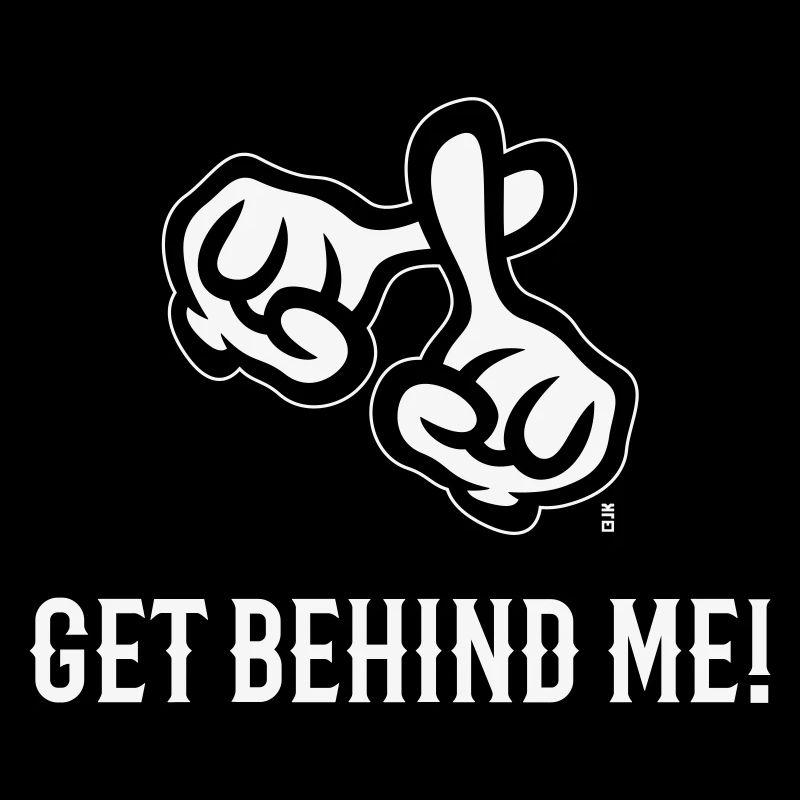 Get Behind Me! (Cross / Bible / Religion / NEG 2C)