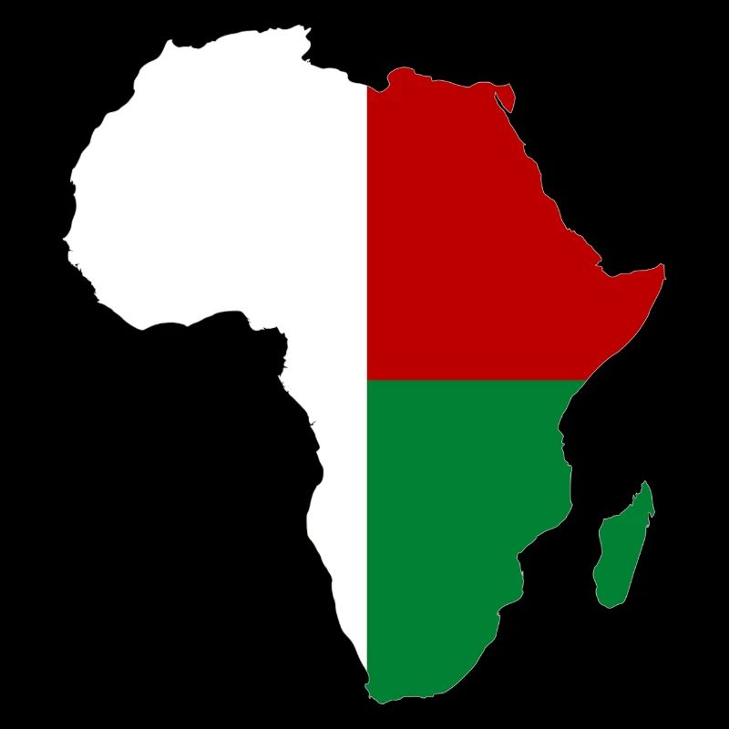 Drapeau de Madagascar Afrique