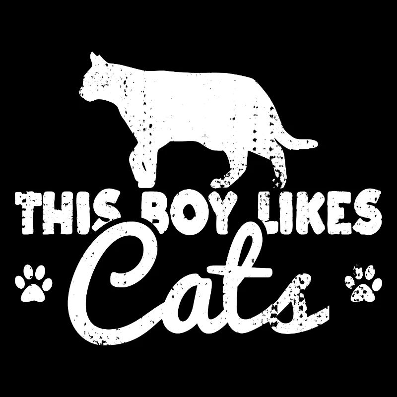 Ce garçon aime les chats