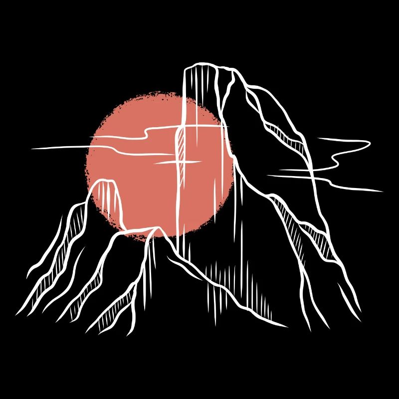 Red Sun Over Line Mountains