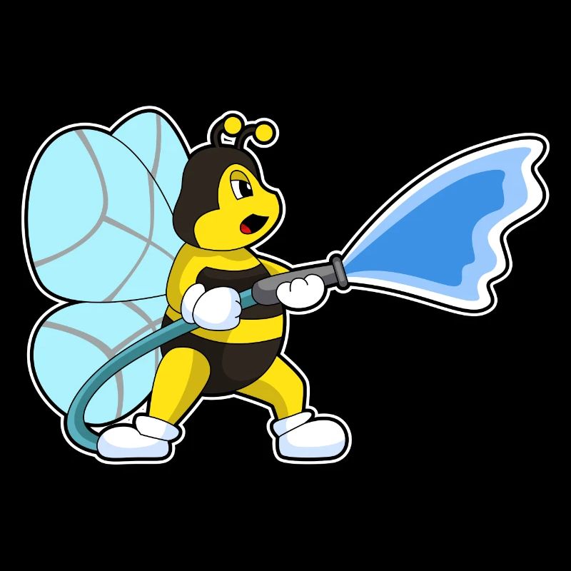 Bee Firefighter Fire Hose Fire Brigade