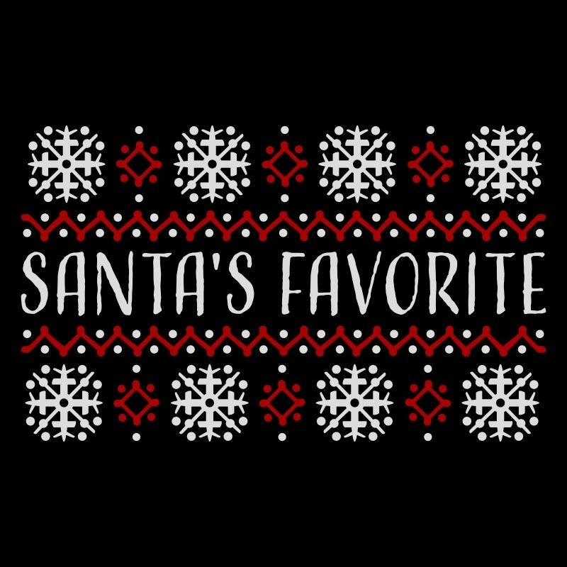 Santa's Favorite Weihnachtspullover Schneeflocken