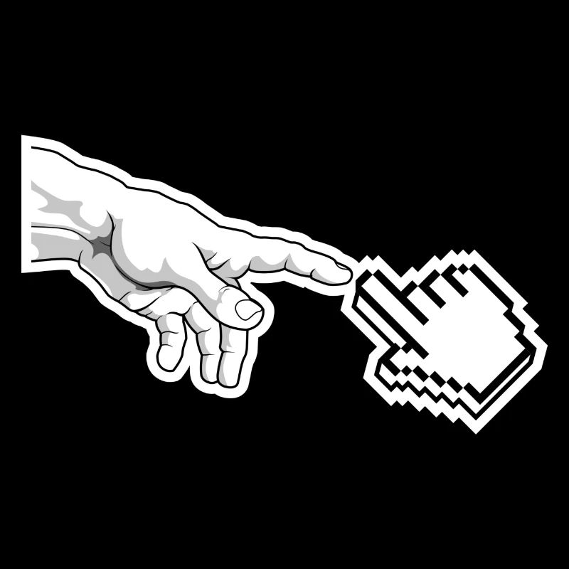 Pixel Pointer Hand Art