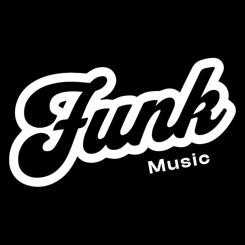 Funk Music Retro Script Logo