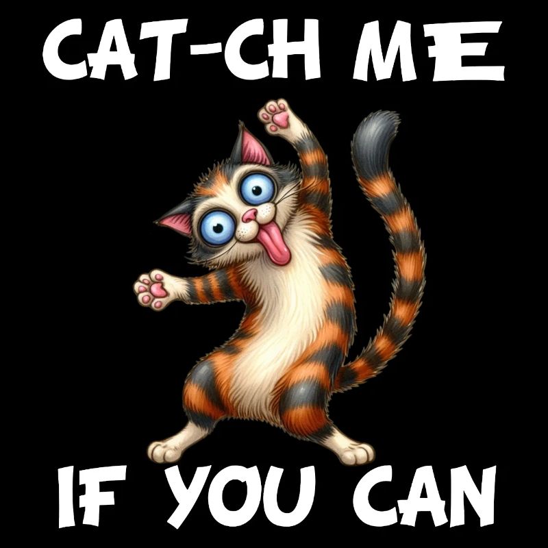 Cat-ch moi si tu peux chat comique drôle