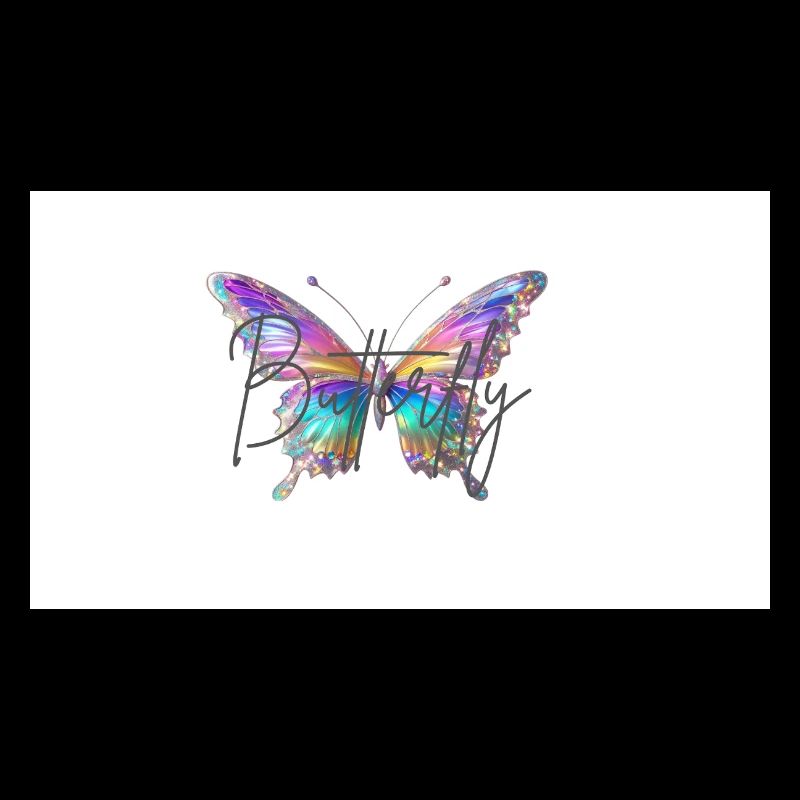 Bunter Schmetterling mit Wasserfarben-Effekt