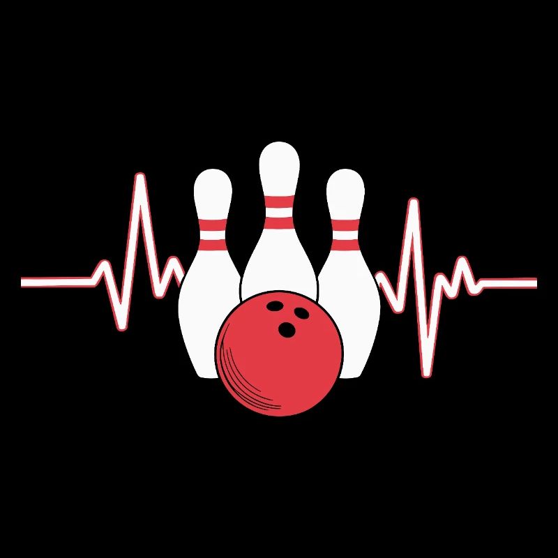 Conception de battement de cœur de bowling