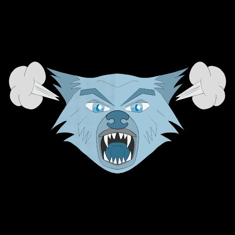 Wütender Wolf